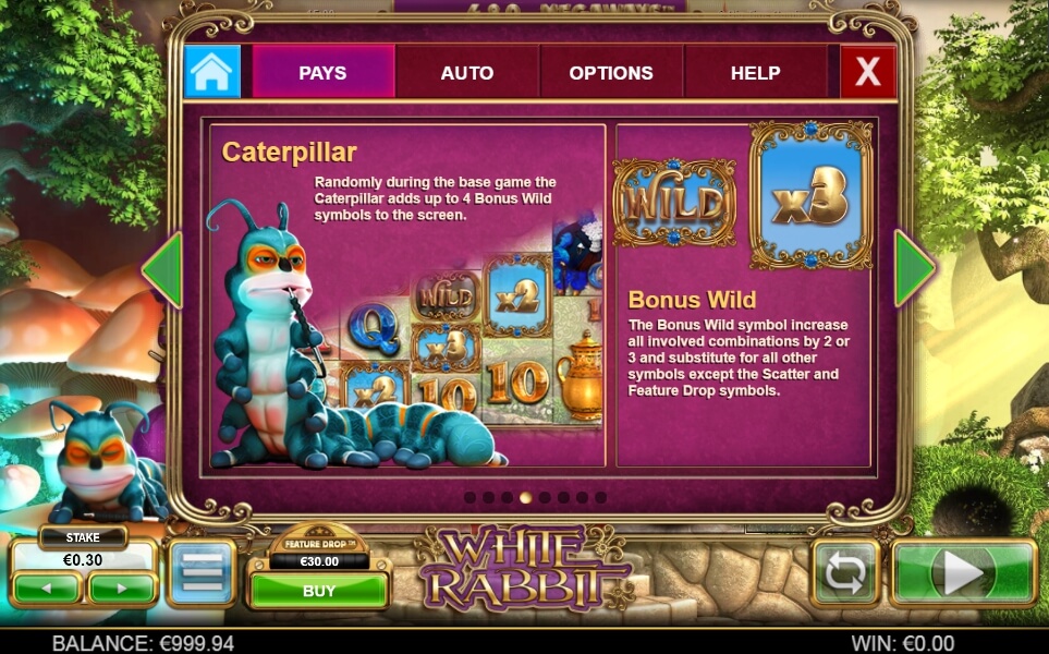 white rabbit slot machine detail image 3