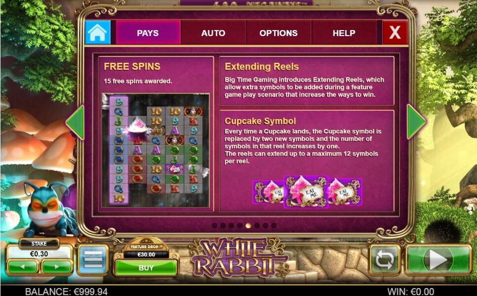 white rabbit slot machine detail image 4