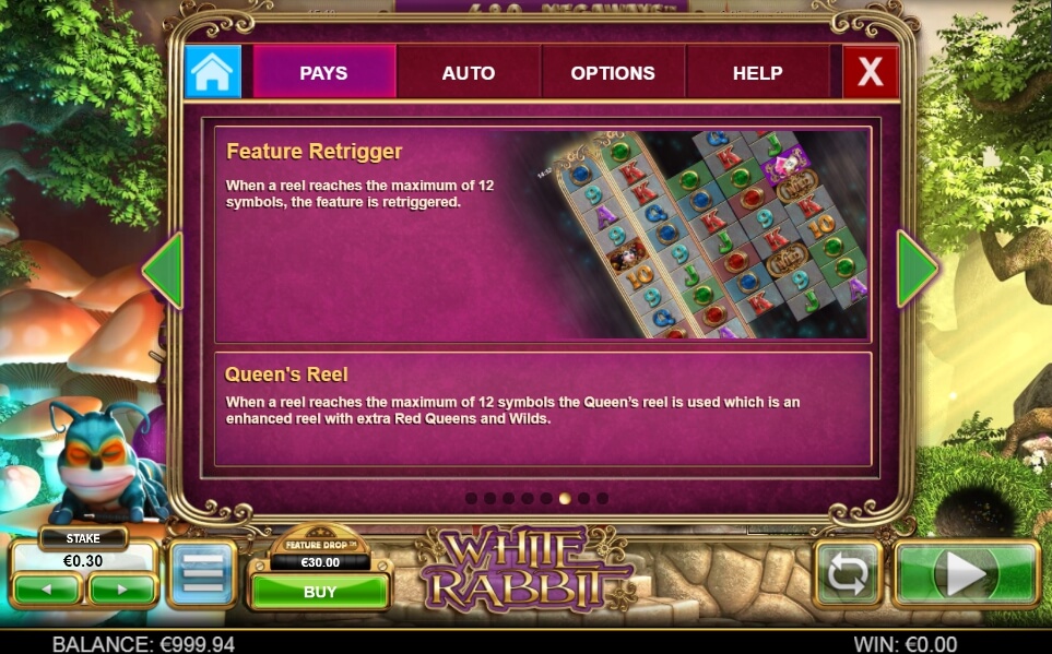 white rabbit slot machine detail image 5