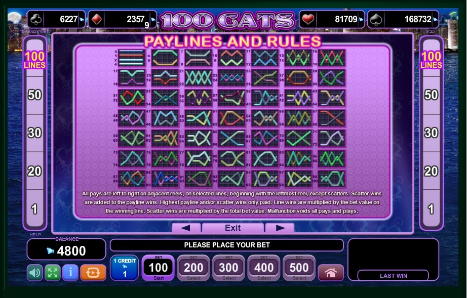100 cats slot machine detail image 4