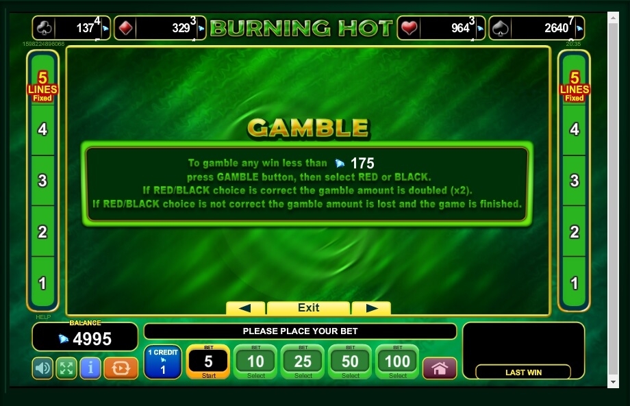 burning hot slot machine detail image 1