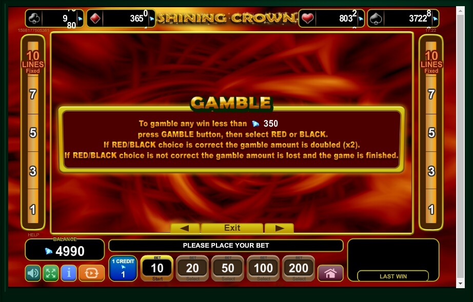 shining crown slot machine detail image 1