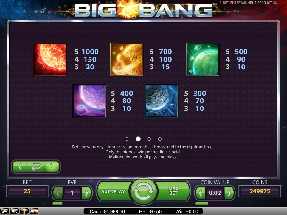 big bang slot machine detail image 1