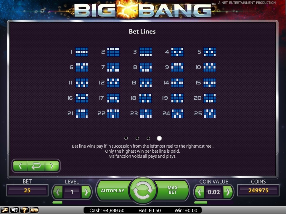big bang slot machine detail image 3