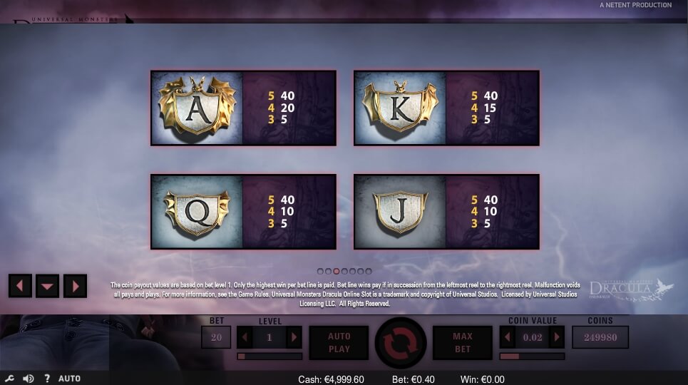 dracula slot machine detail image 2