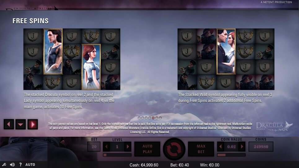 dracula slot machine detail image 4