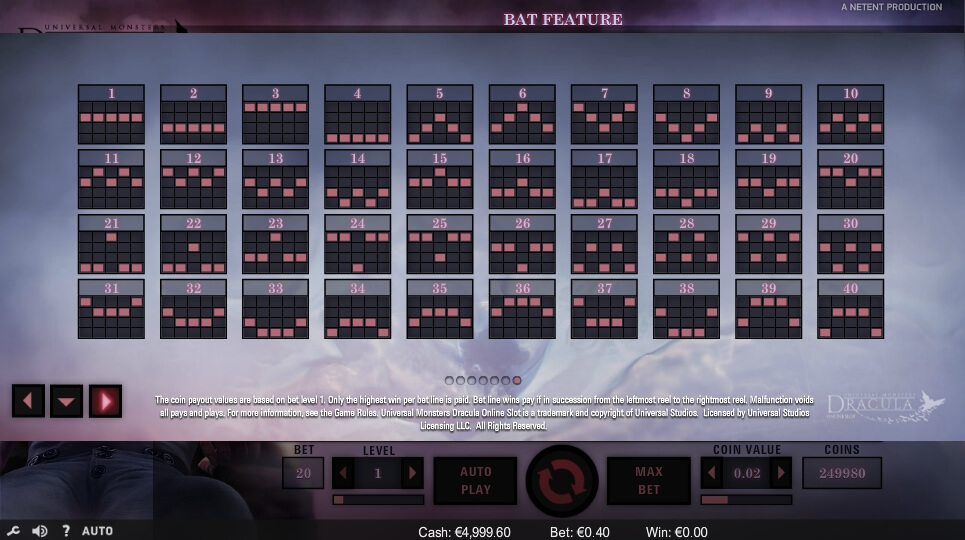 dracula slot machine detail image 6