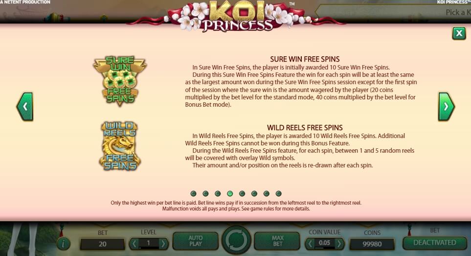 koi princess slot machine detail image 3