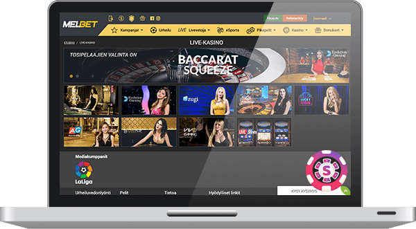 mel bet casino games